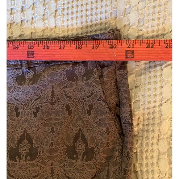 Worthington Womens Patterened Brown Plus Size 18 Cropped Pants - Picture 7 of 9